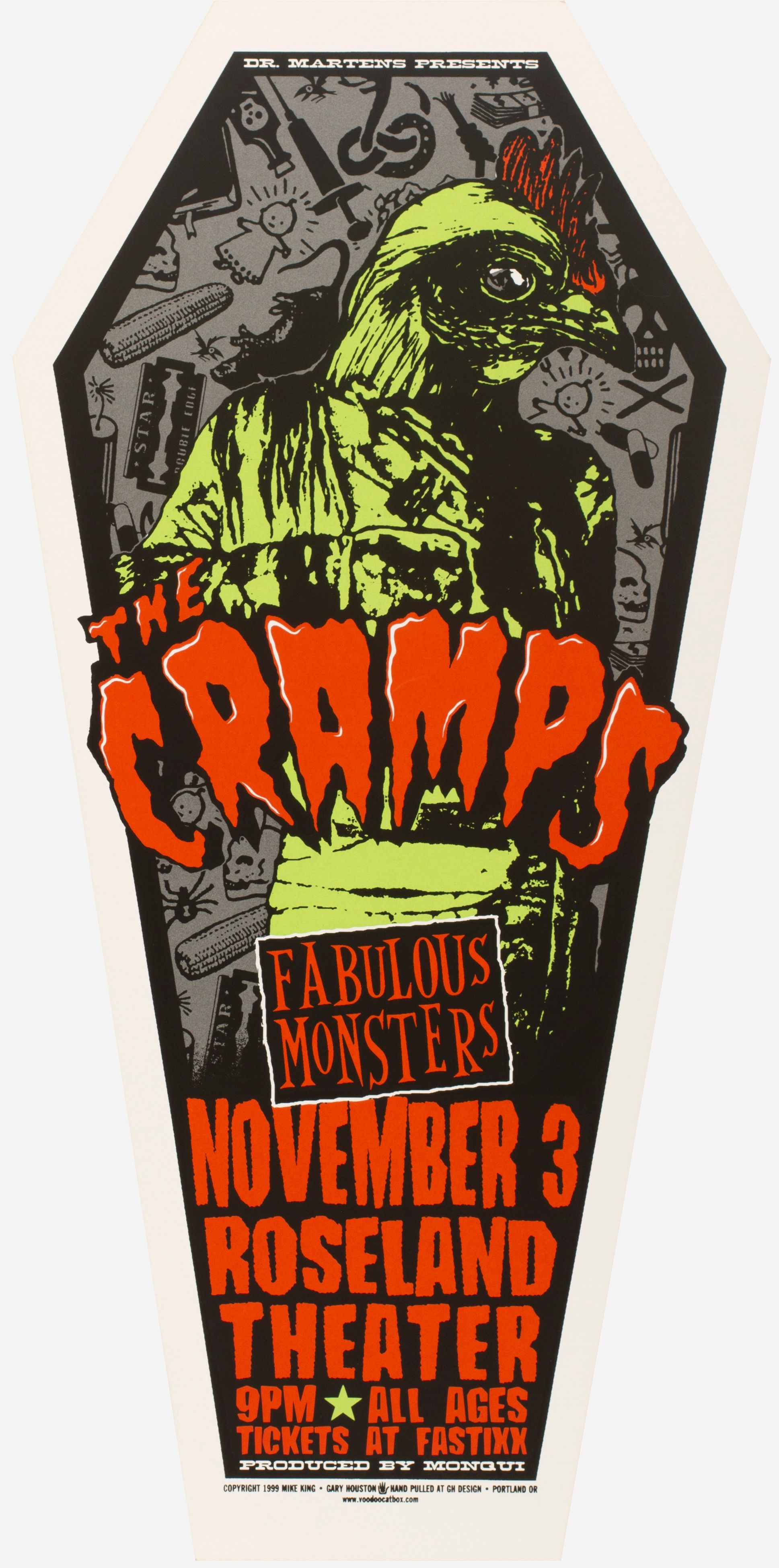 MXP-60.2 The Cramps Roseland Theater 1999 Concert Poster