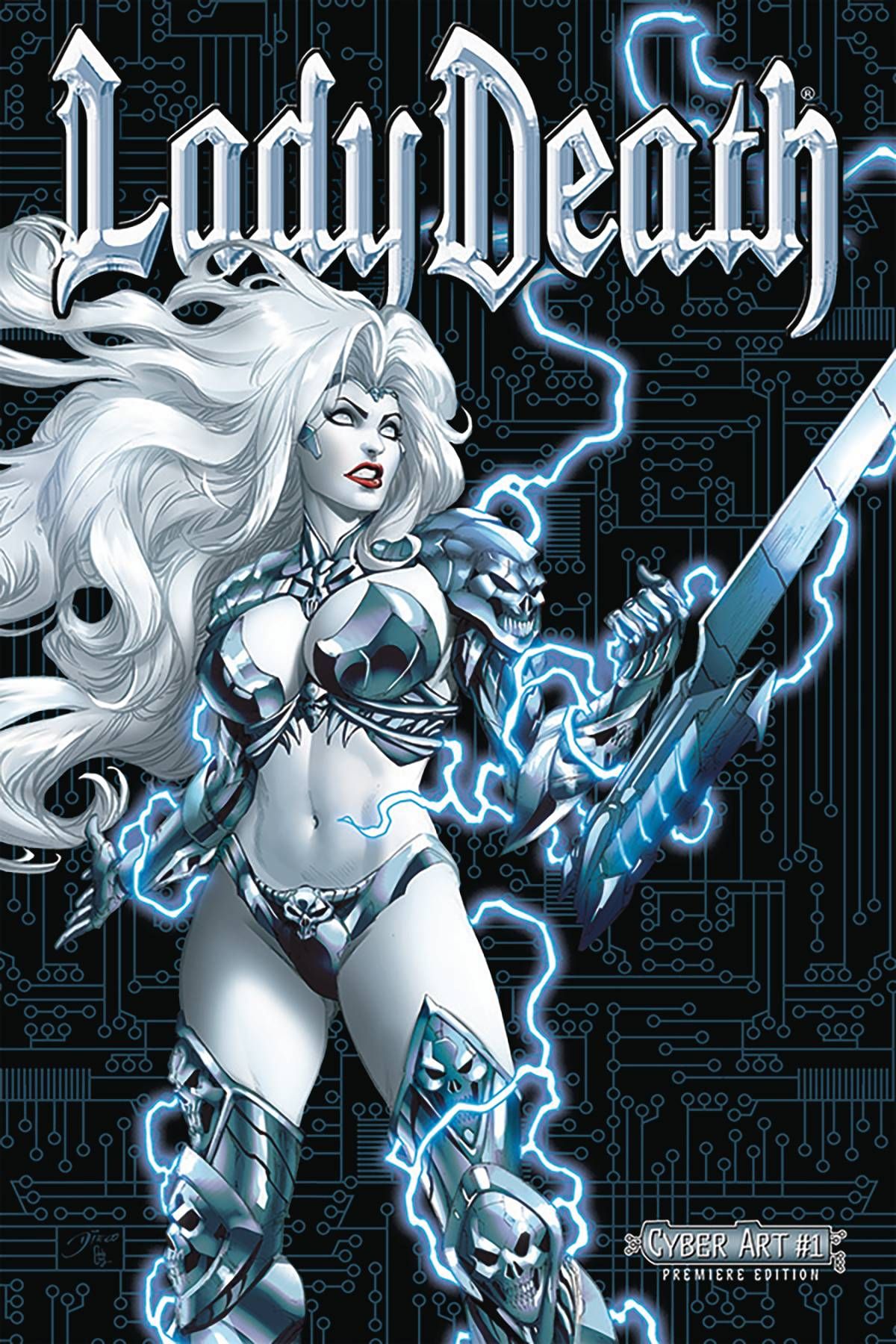 Lady Death Cyber Art #1 Premiere Ed Comic