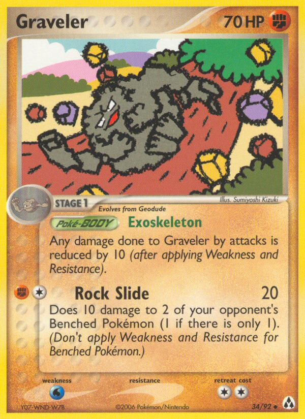 Graveler (34/92) - Legend Maker Pokémon Card