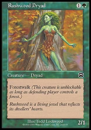 Rushwood Dryad (Mercadian Masques) Trading Card