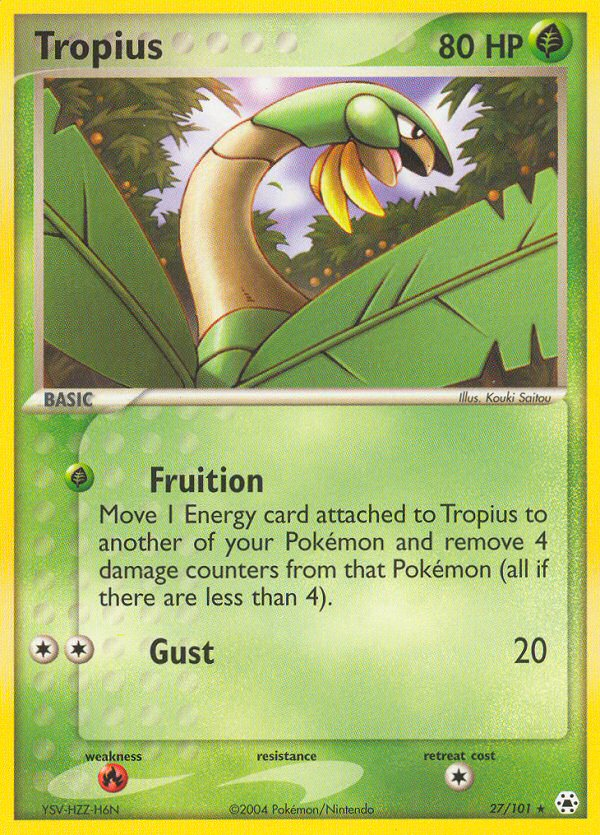 Tropius (27/101) - Hidden Legends Pokémon Card