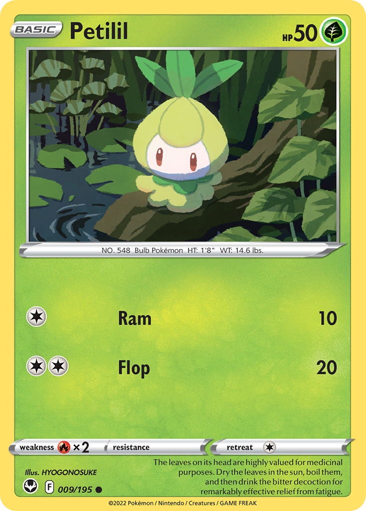 Petilil (9/195) - Silver Tempest Pokémon Card