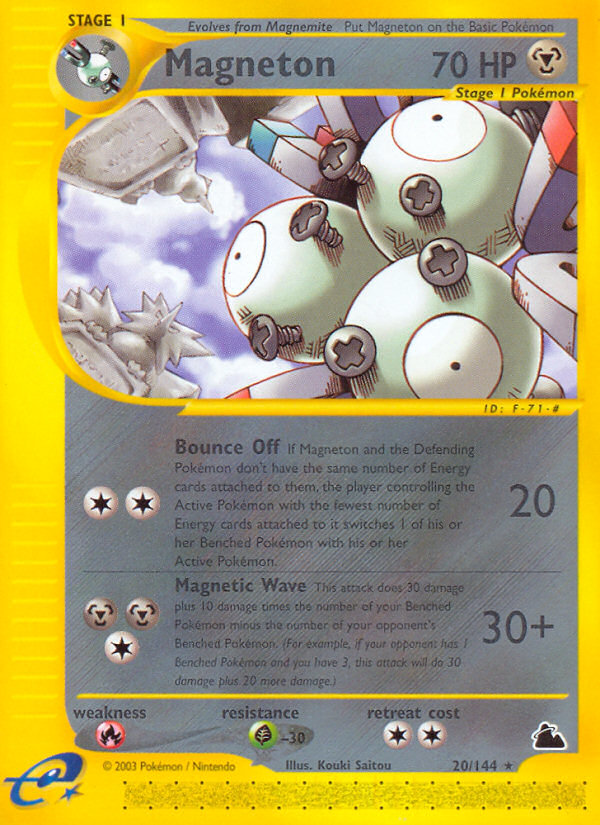 Magneton (20/144) - Skyridge Pokémon Card