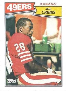 Joe Cribbs 1987 Topps #114 Sports Card