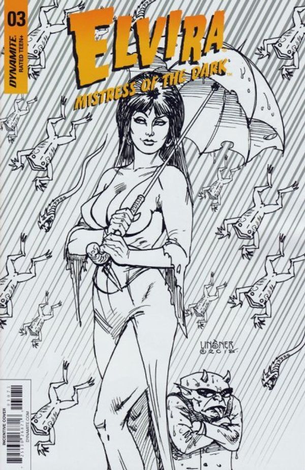 Elvira: Mistress of the Dark #3 (25 Copy Linsner B&w Cover)