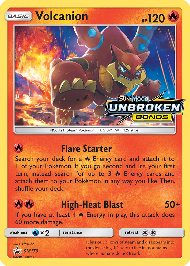 Volcanion (SM179) - SM Black Star Promos Pokémon Card