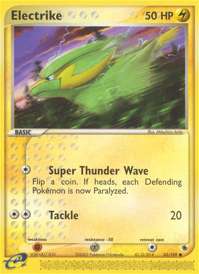 Electrike (53/109) - Ruby & Sapphire Pokémon Card