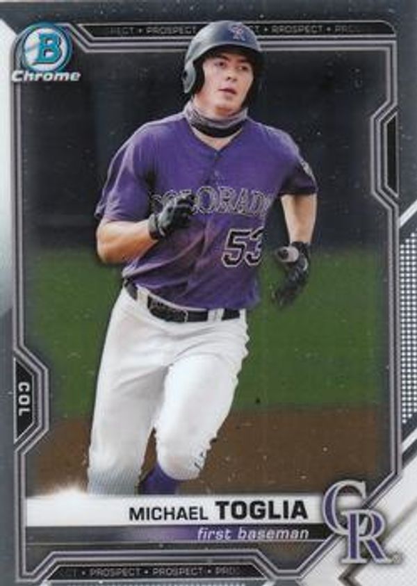 Michael Toglia 2021 Bowman Chrome - Prospects Baseball #BCP-185