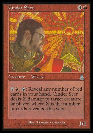 Cinder Seer (Urza's Destiny) Trading Card