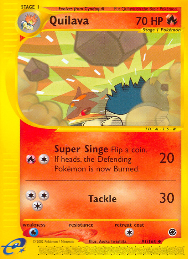 Quilava (91/165) - Expedition Base Set Pokémon Card