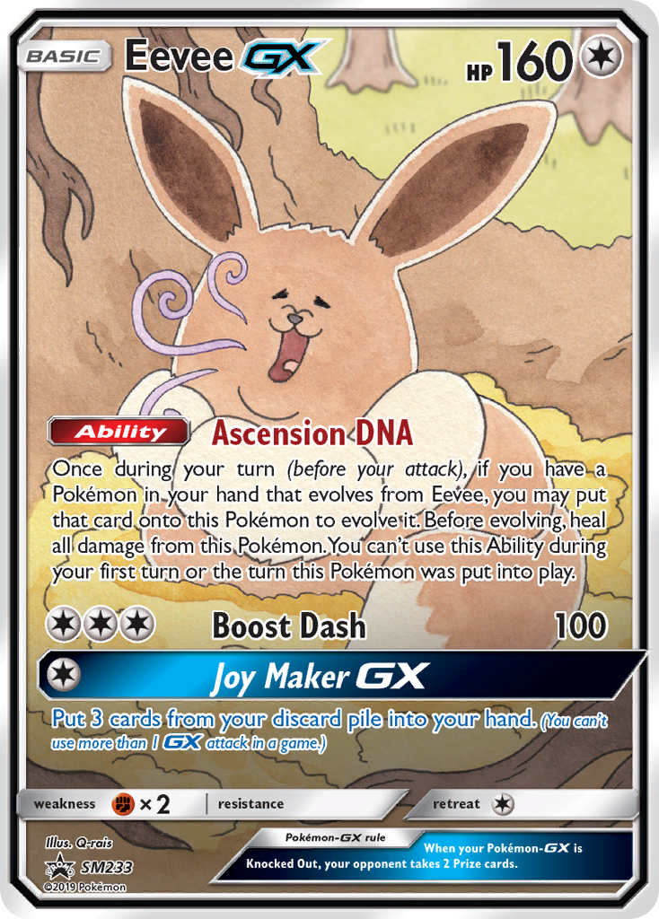 Eevee GX (SM233) - SM Black Star Promos Pokémon Card