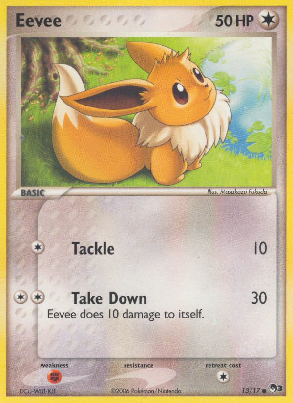 Eevee (13/17) - POP Series 3 Pokémon Card