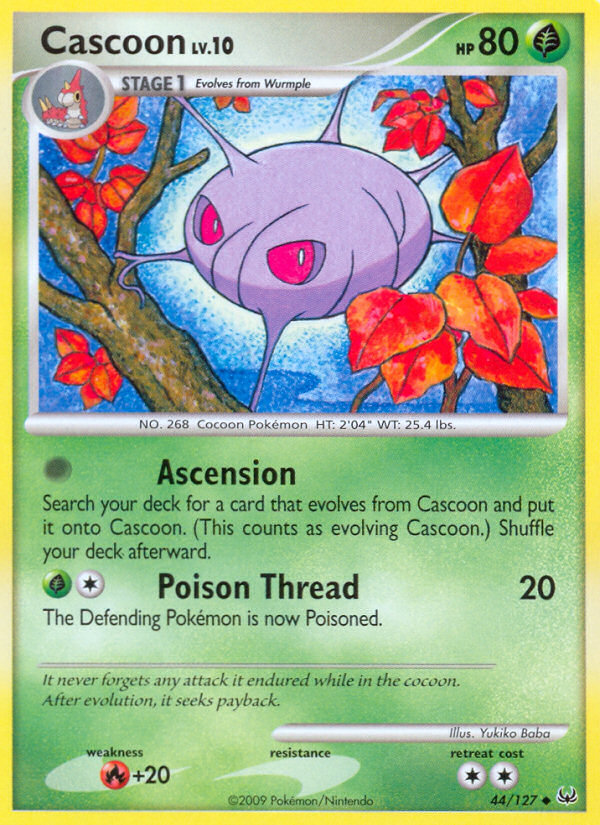 Cascoon (44/127) - Platinum Pokémon Card