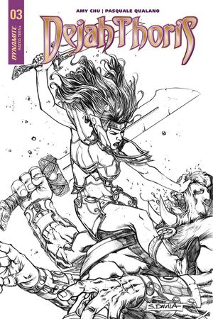 Dejah Thoris #3 (Cover E 20 Copy Davila B&w Inc)