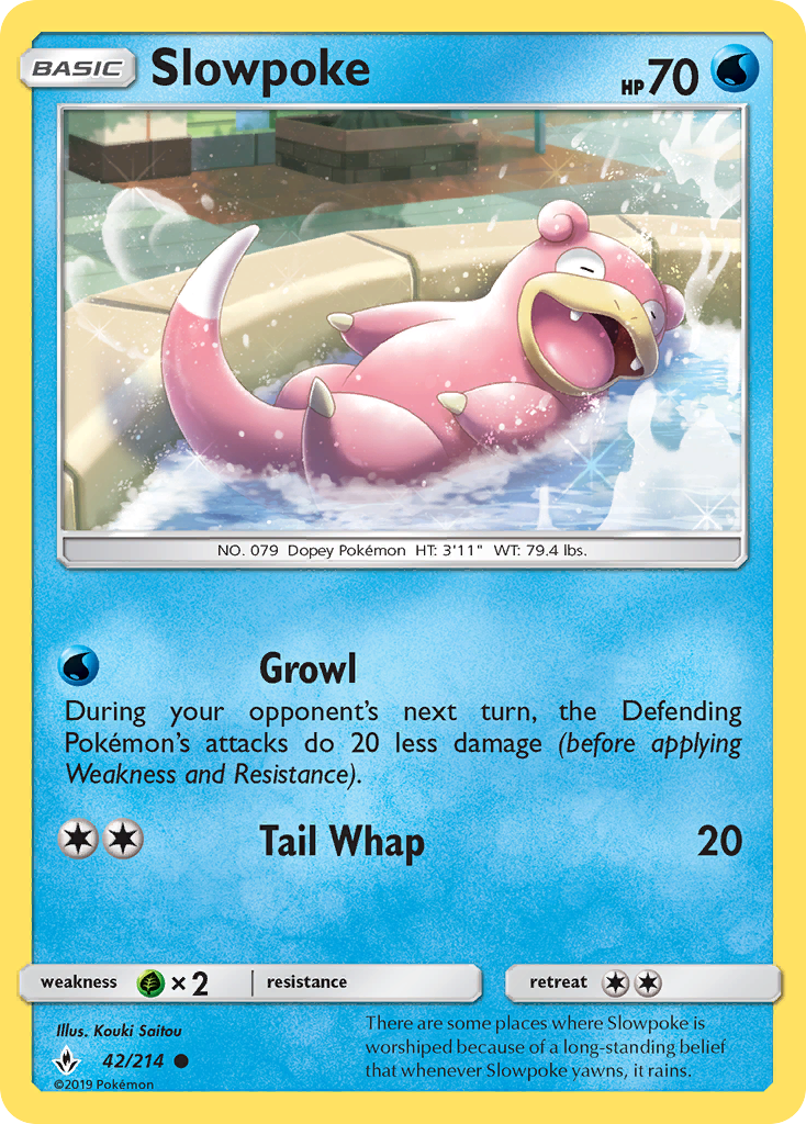 Slowpoke (42/214) - Unbroken Bonds Pokémon Card