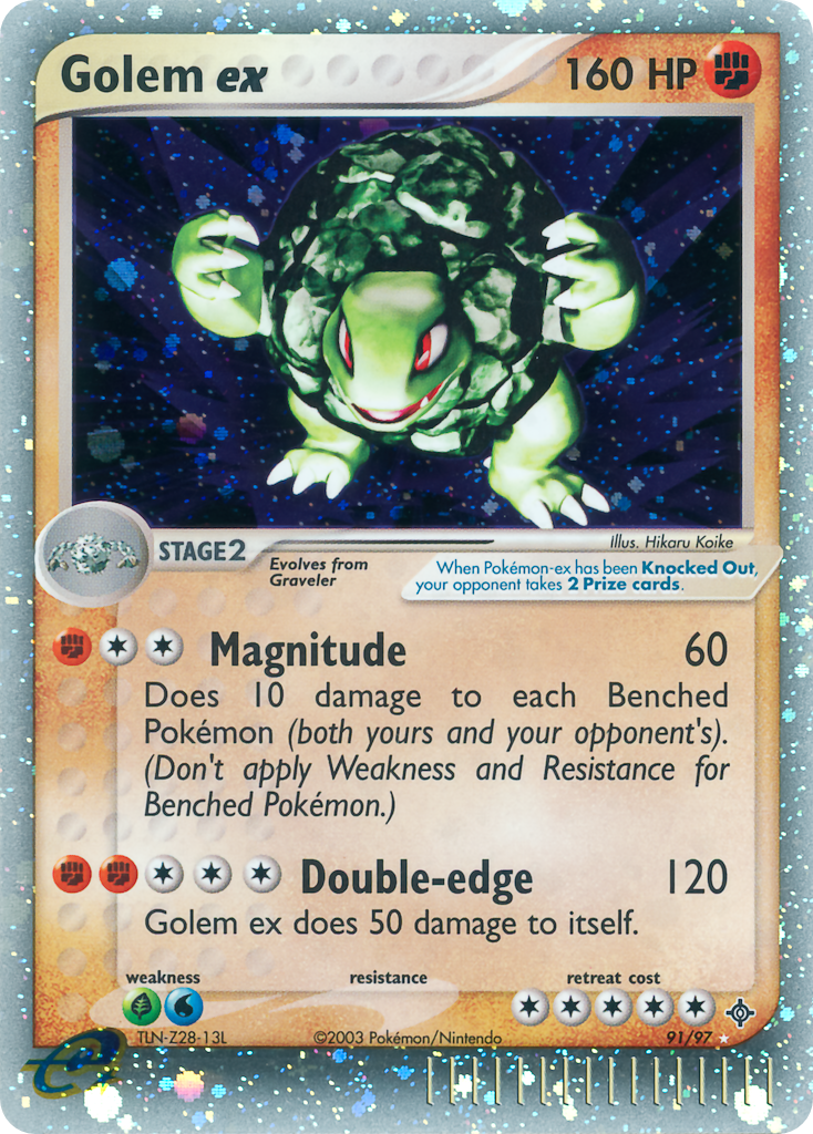 Golem ex (91/97) - Dragon Pokémon Card