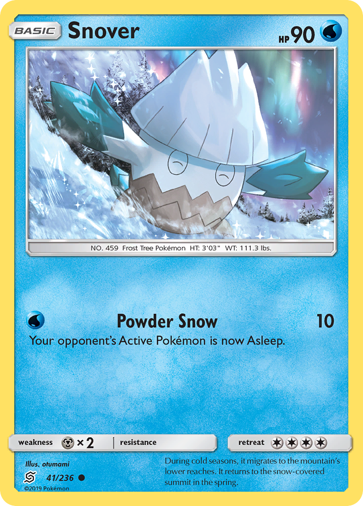 Snover (41/236) - Unified Minds Pokémon Card