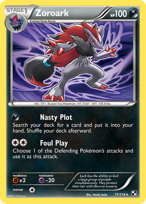 Zoroark (71/114) - Black & White