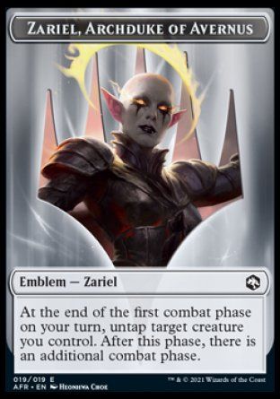 Emblem Zariel, Archduke of Avernus (Dungeons & Dragons: Adventures in the Forgotten Realms) Trading Card