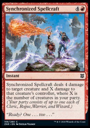 Synchronized Spellcraft (Zendikar Rising) Trading Card