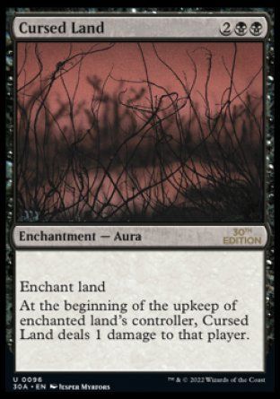 Cursed Land (Magic 30th Anniversary Edition) Trading Card