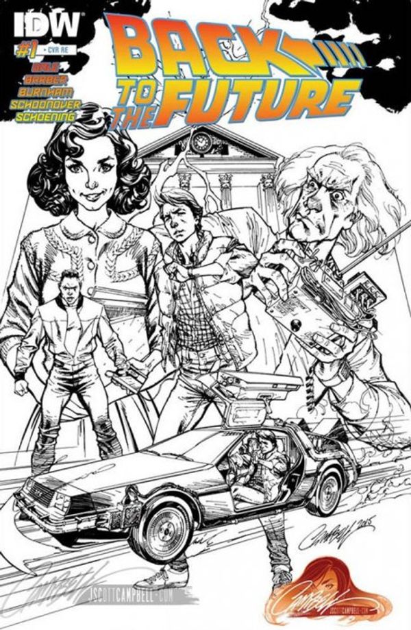 Back To The Future #1 (JScottCampbell.com Sketch Variant)