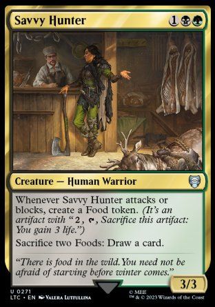 Savvy Hunter (The Lord of the Rings Commander Decks) Trading Card