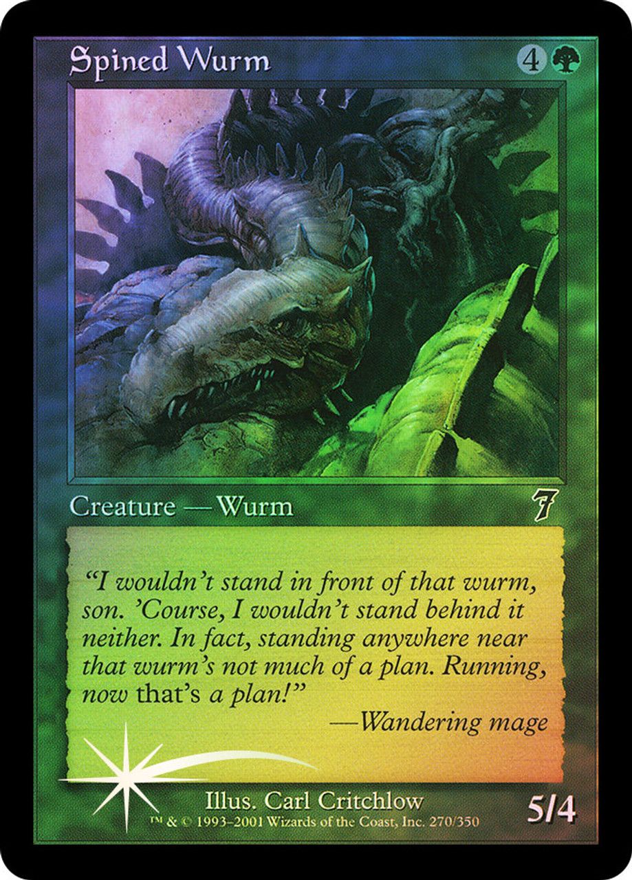 Spined Wurm (7th Edition - Foil) Trading Card