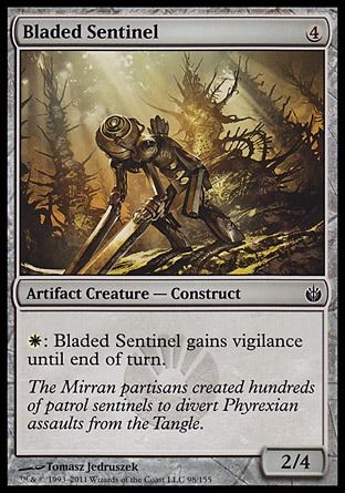 Bladed Sentinel (Mirrodin Besieged) Trading Card