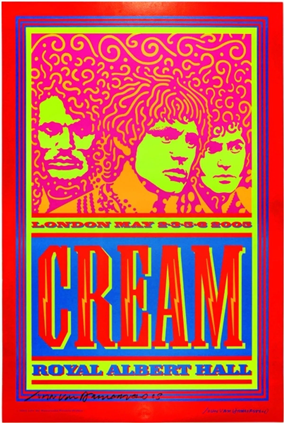Cream Royal Albert Hall 2005 Concert Poster