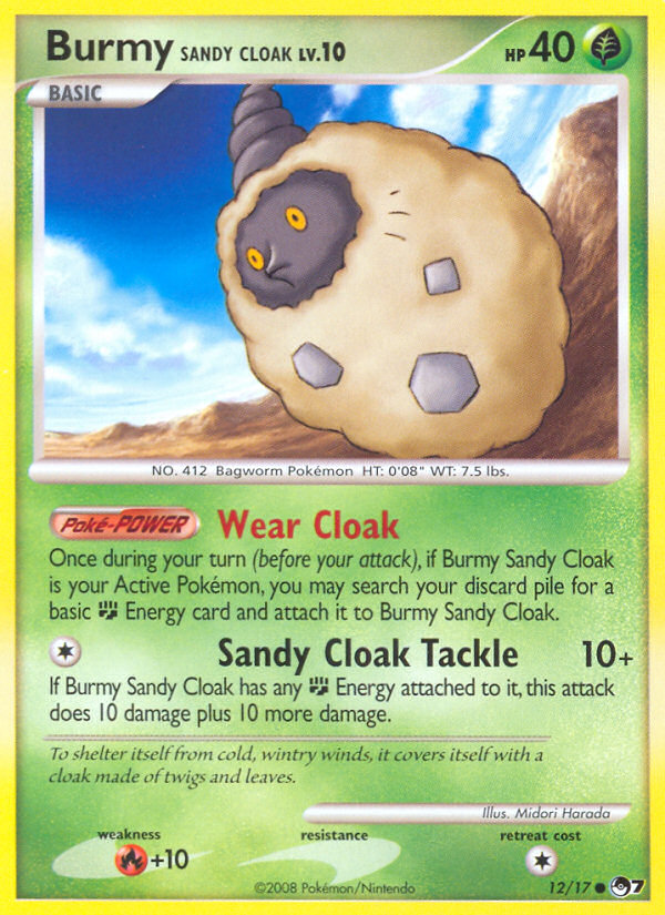 Burmy Sandy Cloak (12/17) - POP Series 7 Pokémon Card