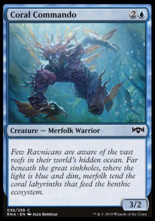 Coral Commando (Ravnica Allegiance) Trading Card