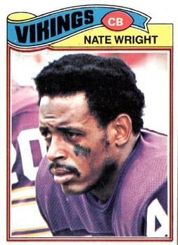 1977 Topps Jeff Wright . Minnesota Vikings #169