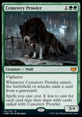 Cemetery Prowler (Innistrad: Crimson Vow) Trading Card