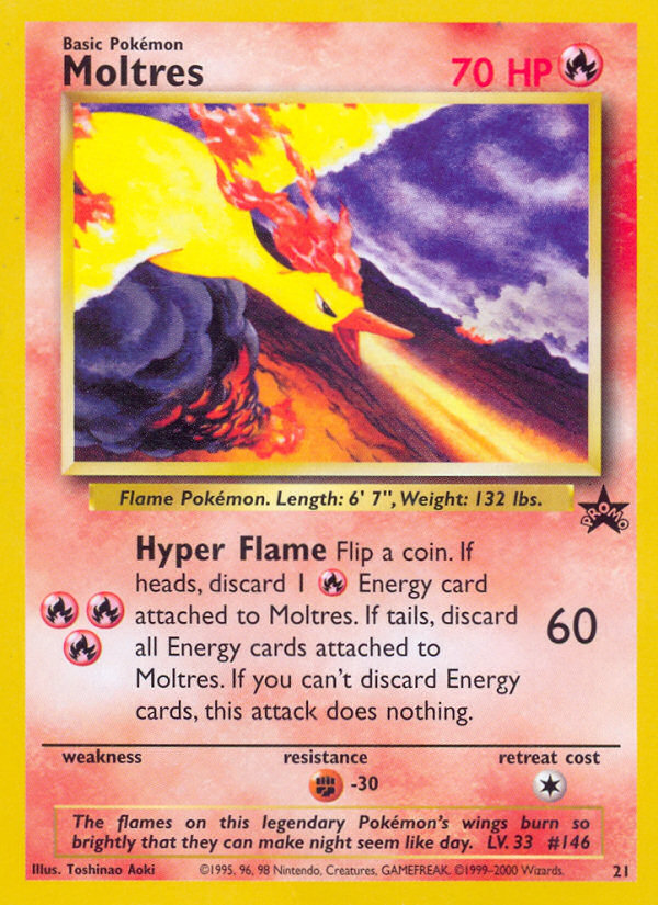 Moltres (21/53) - Wizards Black Star Promos Pokémon Card