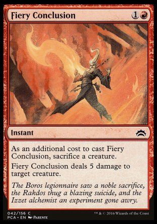 Fiery Conclusion (Planechase Anthology decks) Trading Card