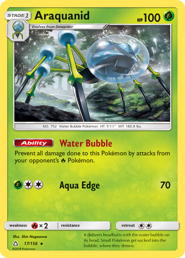 Araquanid (17/156) - Ultra Prism Pokémon Card