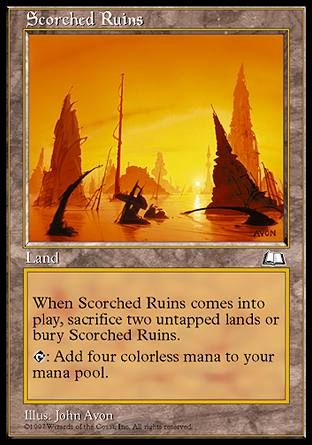 Scorched Ruins (Weatherlight) Trading Card