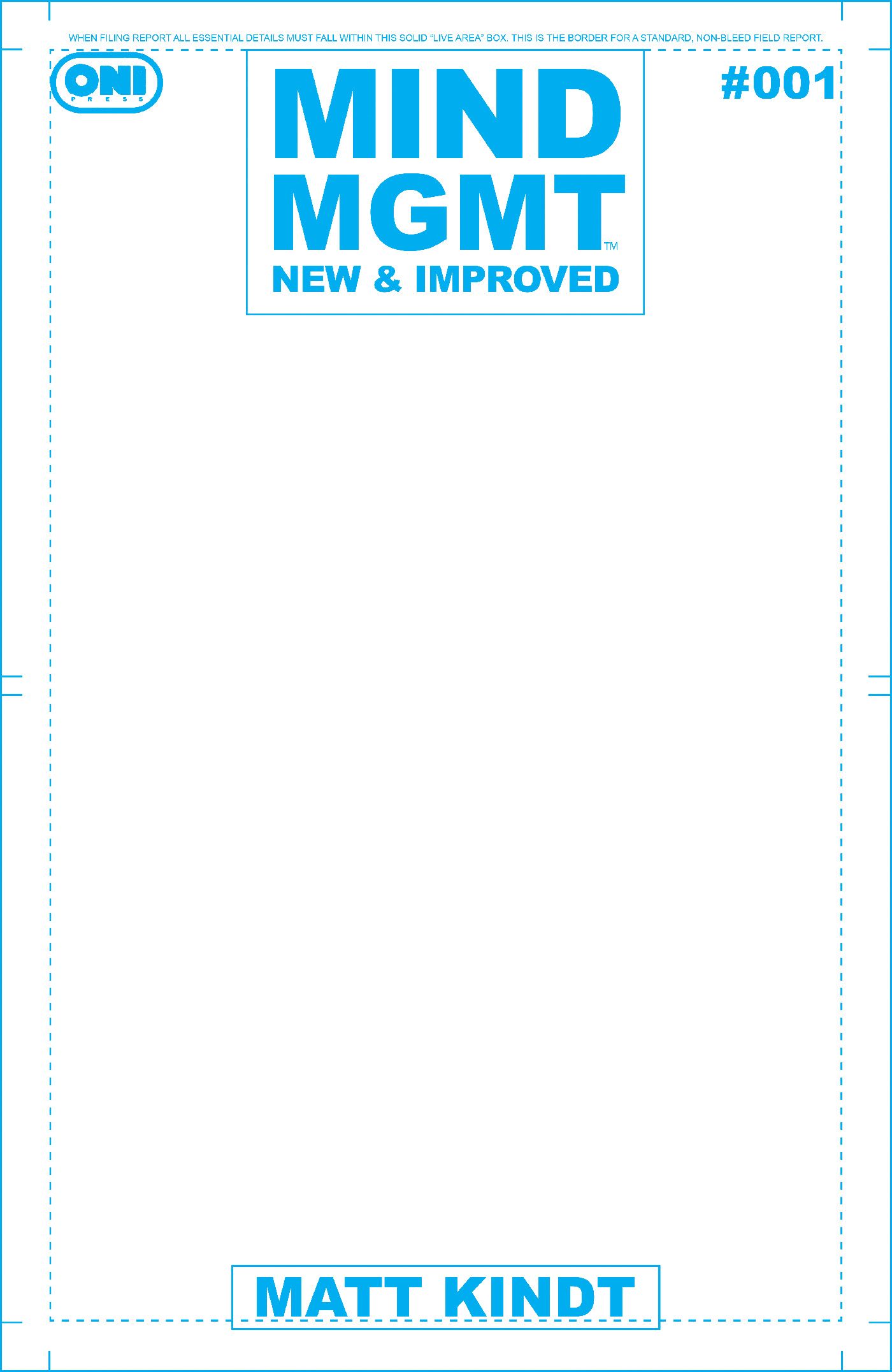 Mind Mgmt New & Improved #1 (Cvr D Blank Sketch Variant) Comic