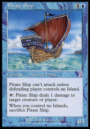 Pirate Ship (Time Spiral) Trading Card