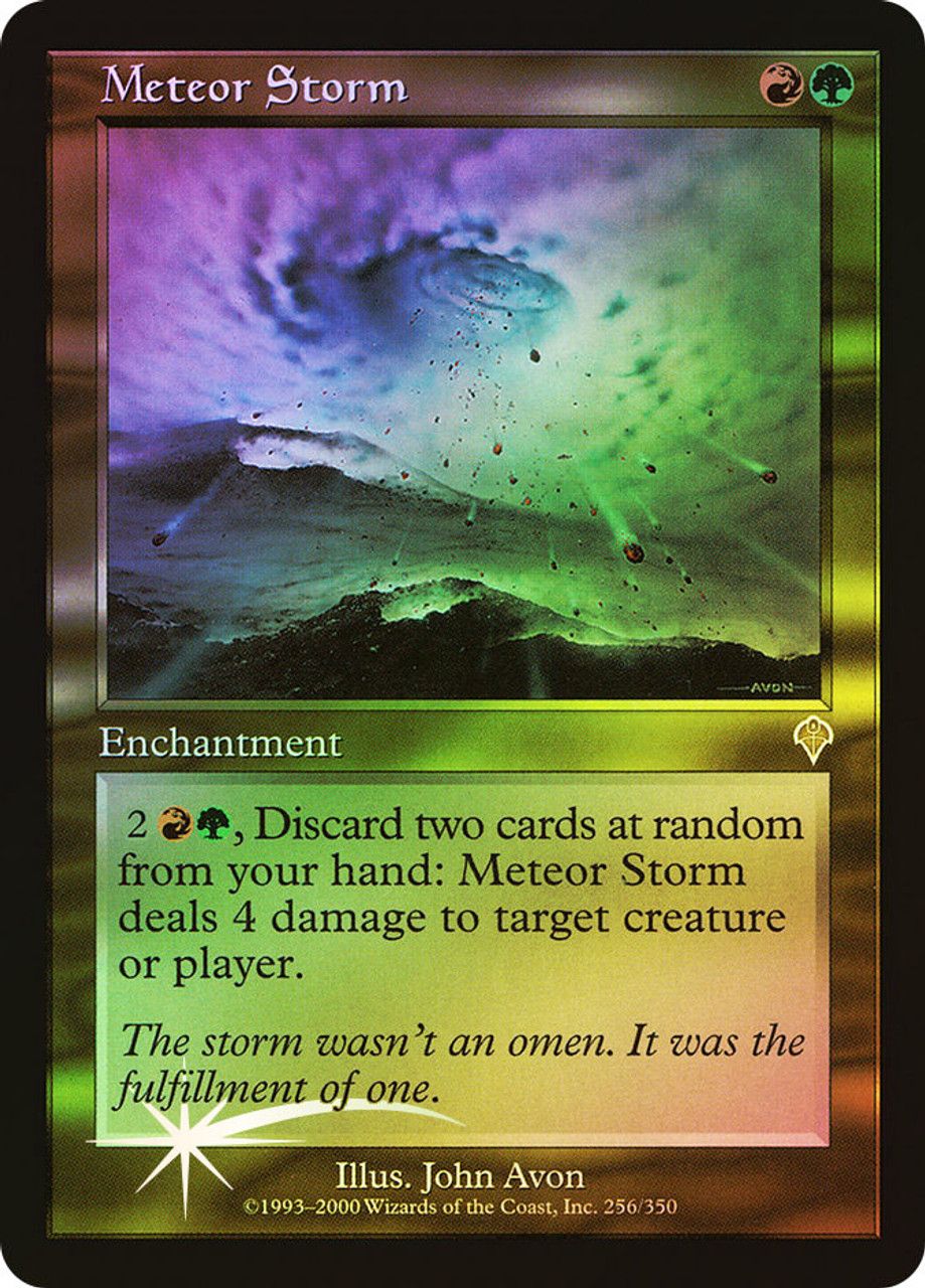 Meteor Storm (Invasion - Foil) Trading Card