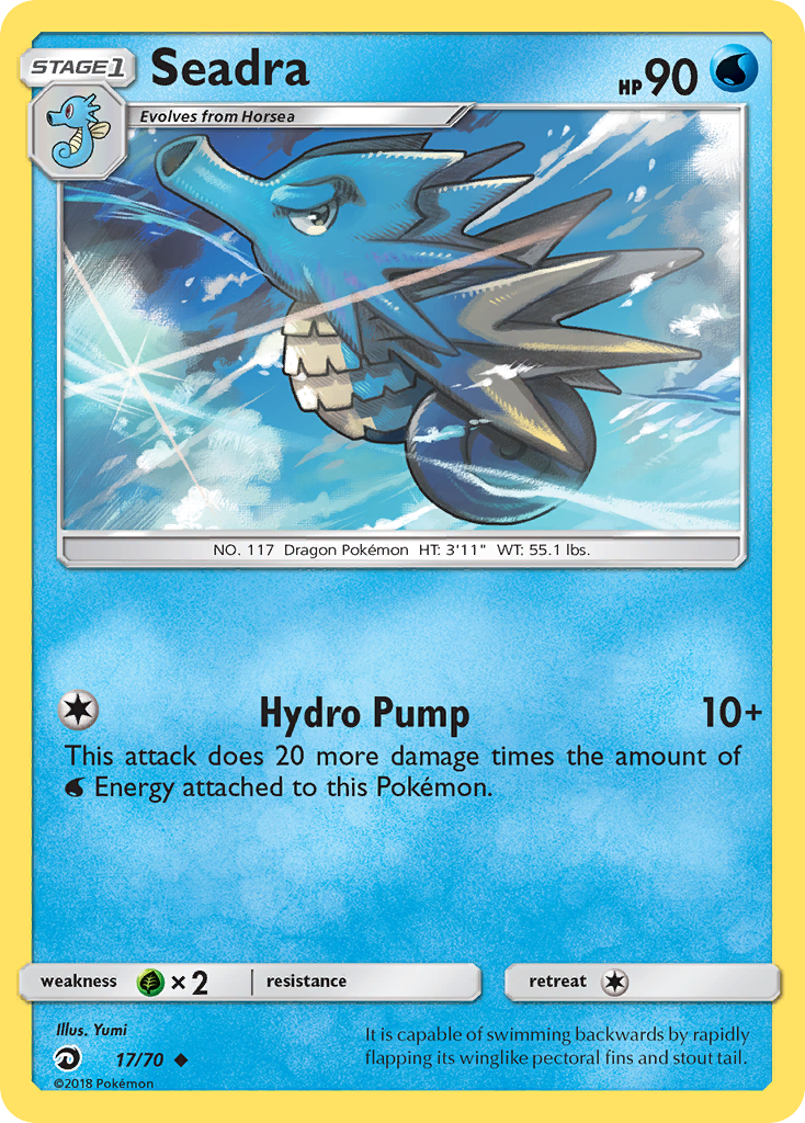 Seadra (17/70) - Dragon Majesty Pokémon Card