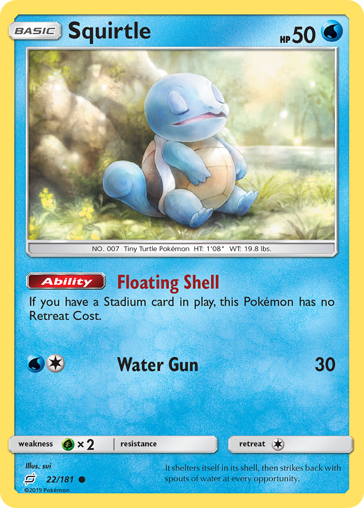 Squirtle (22/181) - Team Up Pokémon Card