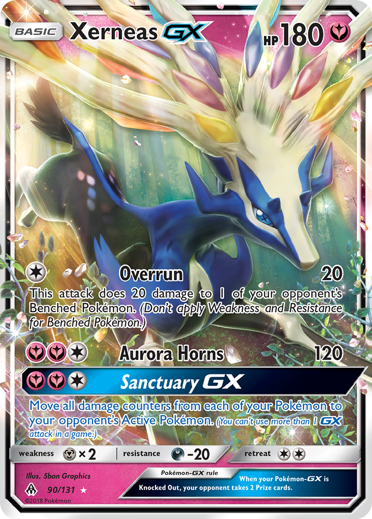 Xerneas GX (90/131) - Forbidden Light Pokémon Card