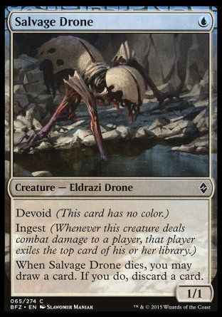 Salvage Drone (Battle for Zendikar) Trading Card