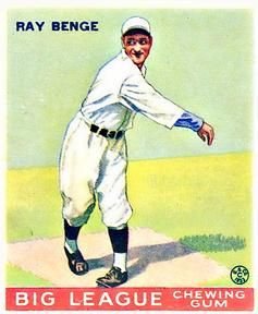 Ray Benge 1933 Goudey (R319) #141 Sports Card