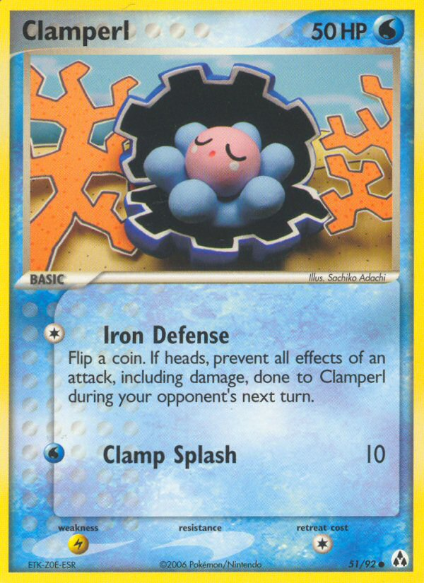 Clamperl (51/92) - Legend Maker Pokémon Card