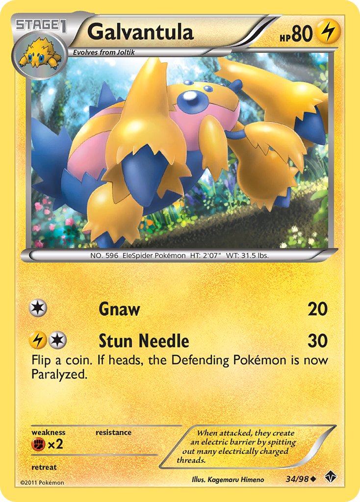 Galvantula (34/98) - Emerging Powers Pokémon Card