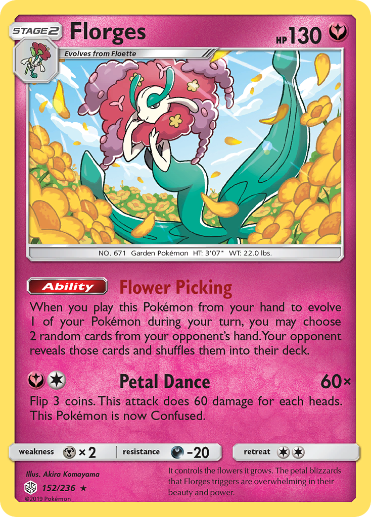 Florges (152/236) - Cosmic Eclipse Pokémon Card