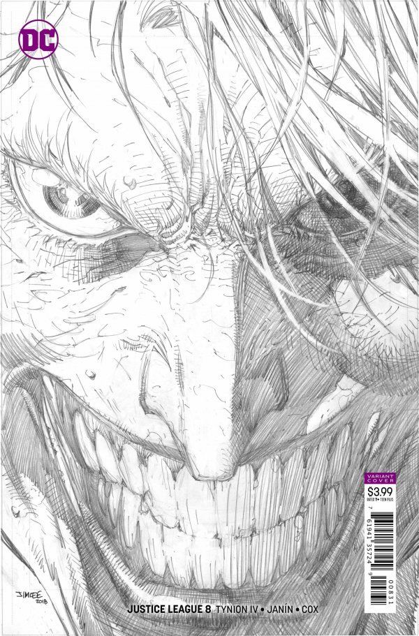 Justice League #8 (Jim Lee Pencil Variant Cover)
